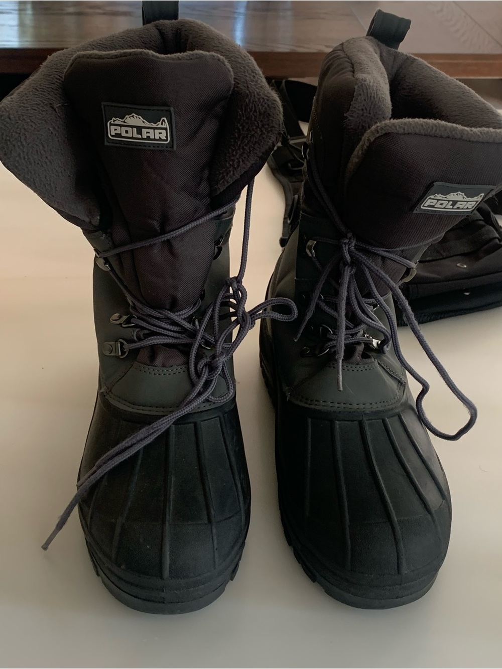 Polar Men's Black Winter Snow Boots